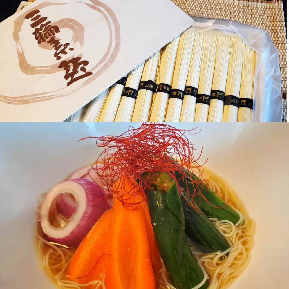 ばぱっとこれうま、浅漬け夏野菜そうめん|motohiroさん