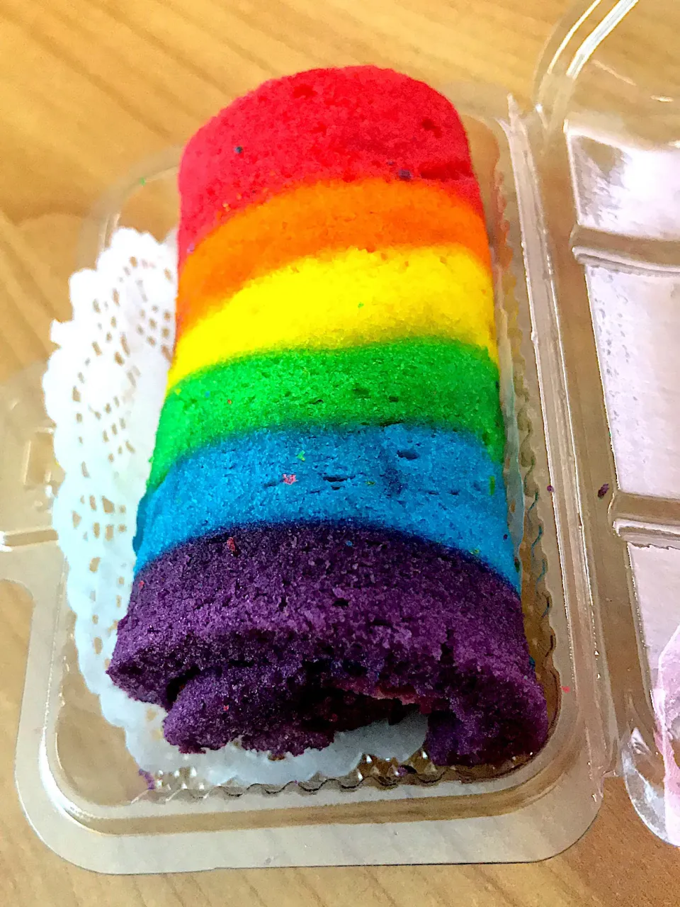 Rainbow cake roll|delzhaさん