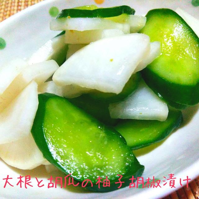 切って漬け込むだけ 大根ときゅうりの柚子胡椒漬け あんみっちゃん Snapdish スナップディッシュ Id Ntqsea