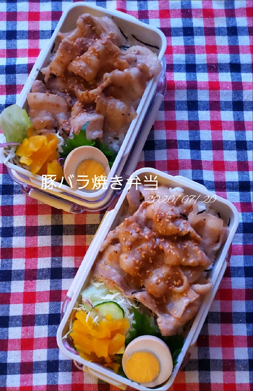 わが家の働く男弁当シリーズ
豚バラ焼き弁当|kimikimi❤kitchenさん