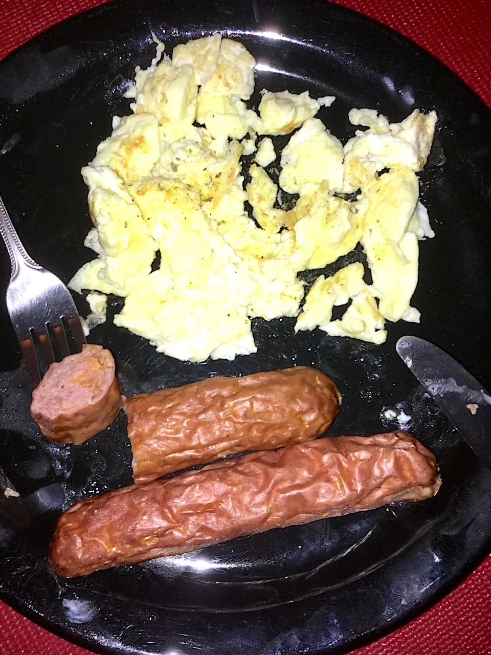 Eggs and turkey sausages|ninja kittyさん