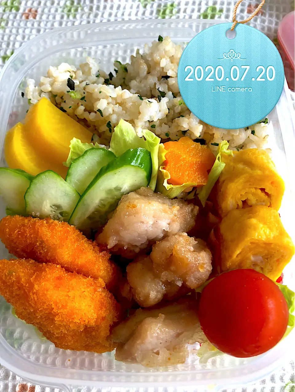 Snapdishの料理写真:エビ寄せフライJKお弁当|harutomomamaさん