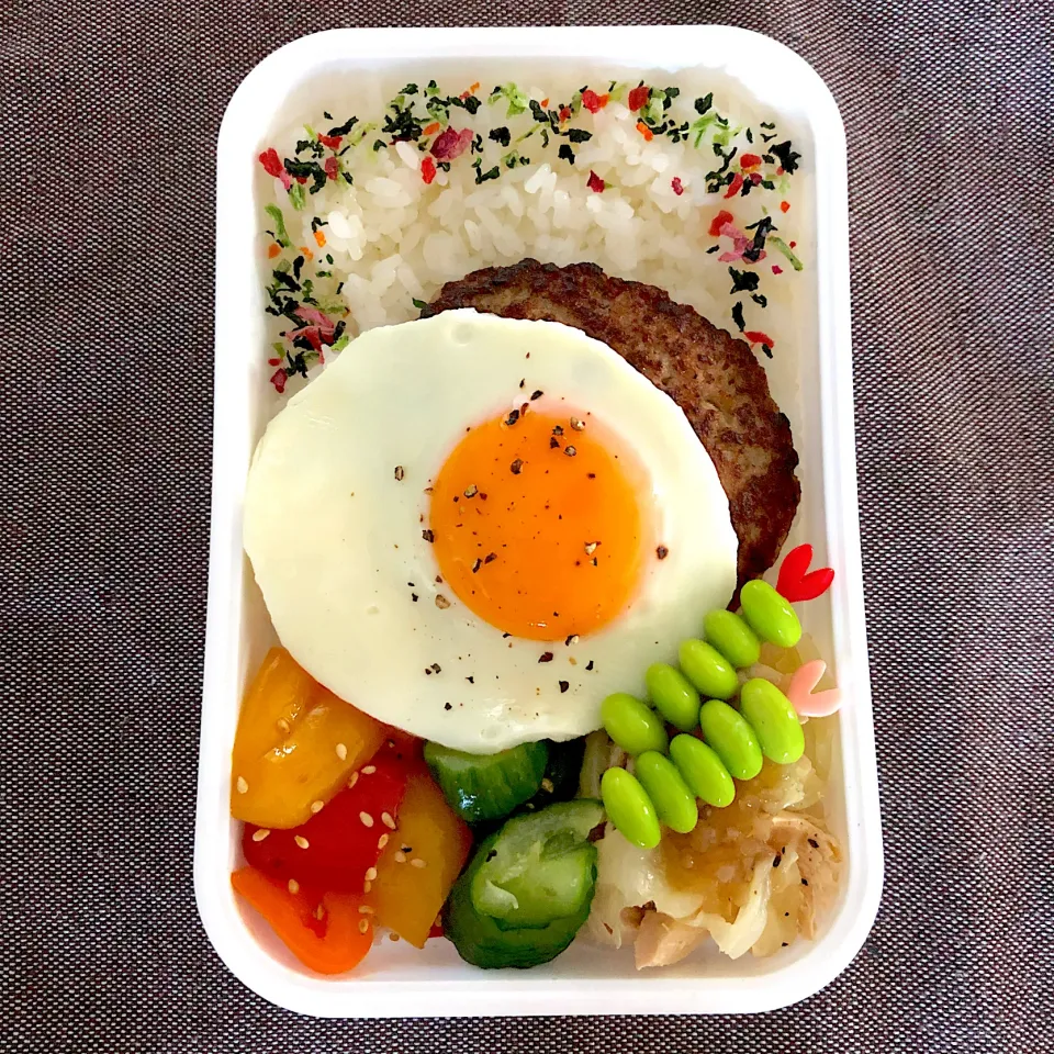 Snapdishの料理写真:ロコモコ丼弁当|emichococo625さん