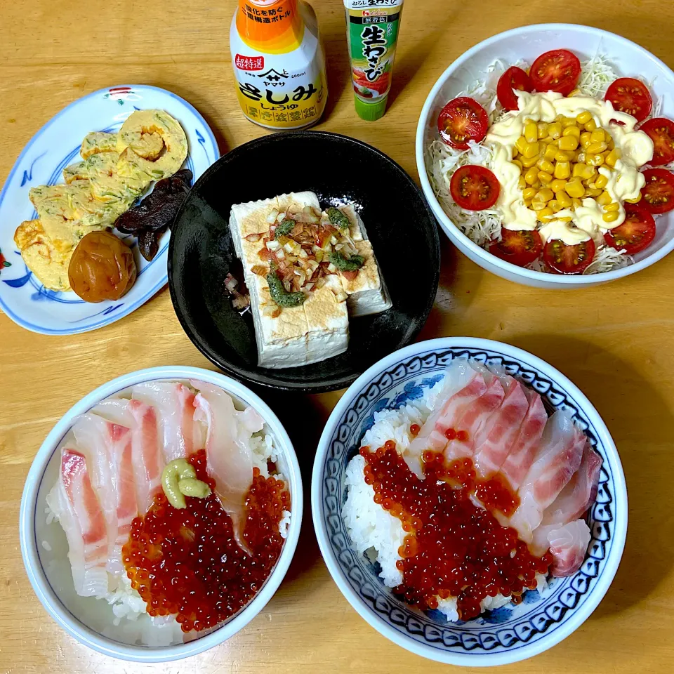 Snapdishの料理写真:鯛イクラ丼|Makokoさん