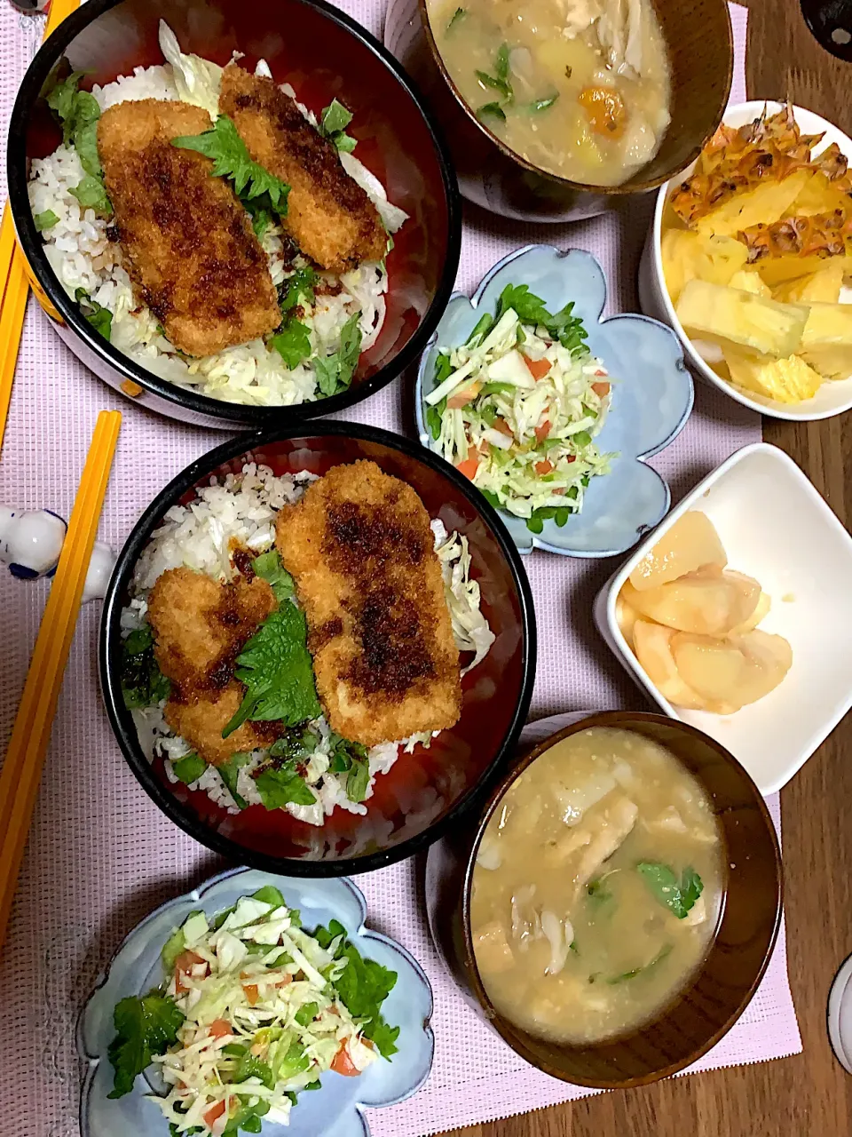 Snapdishの料理写真:カツ丼晩ごはん~(^^)♡|Mieco 12943さん