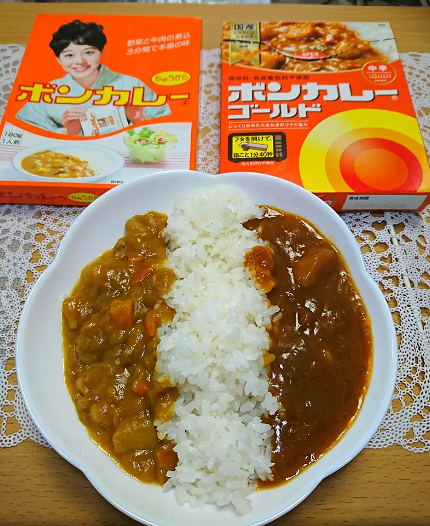 Snapdishの料理写真:ボンカレー比較|peanutsさん