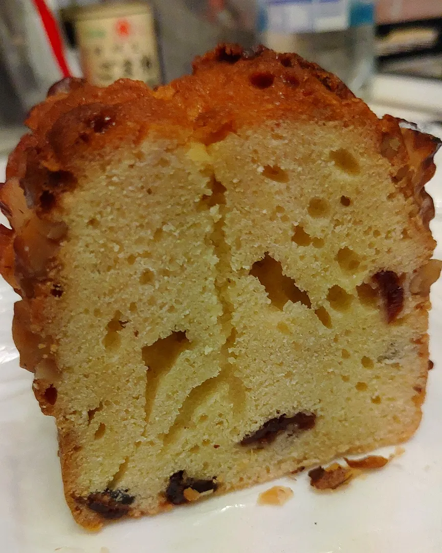 クルミとクランベリーのメープルパウンドケーキ。Maple pound cake with cranberries and walnuts.|Funky Chefさん