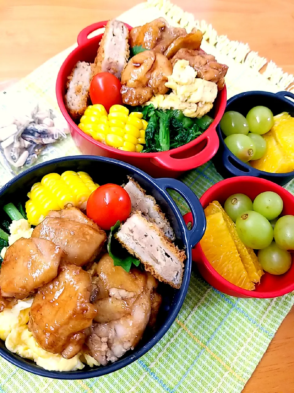 Snapdishの料理写真:2020 7月21日　息子と旦那弁当|あけみさん