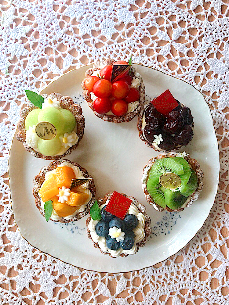 夏のフルーツタルト 小さなケーキシリーズ とんちん Snapdish スナップディッシュ Id Zqhzba