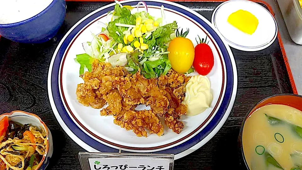 Snapdishの料理写真:鶏ジンギスカン定食|nyama1さん