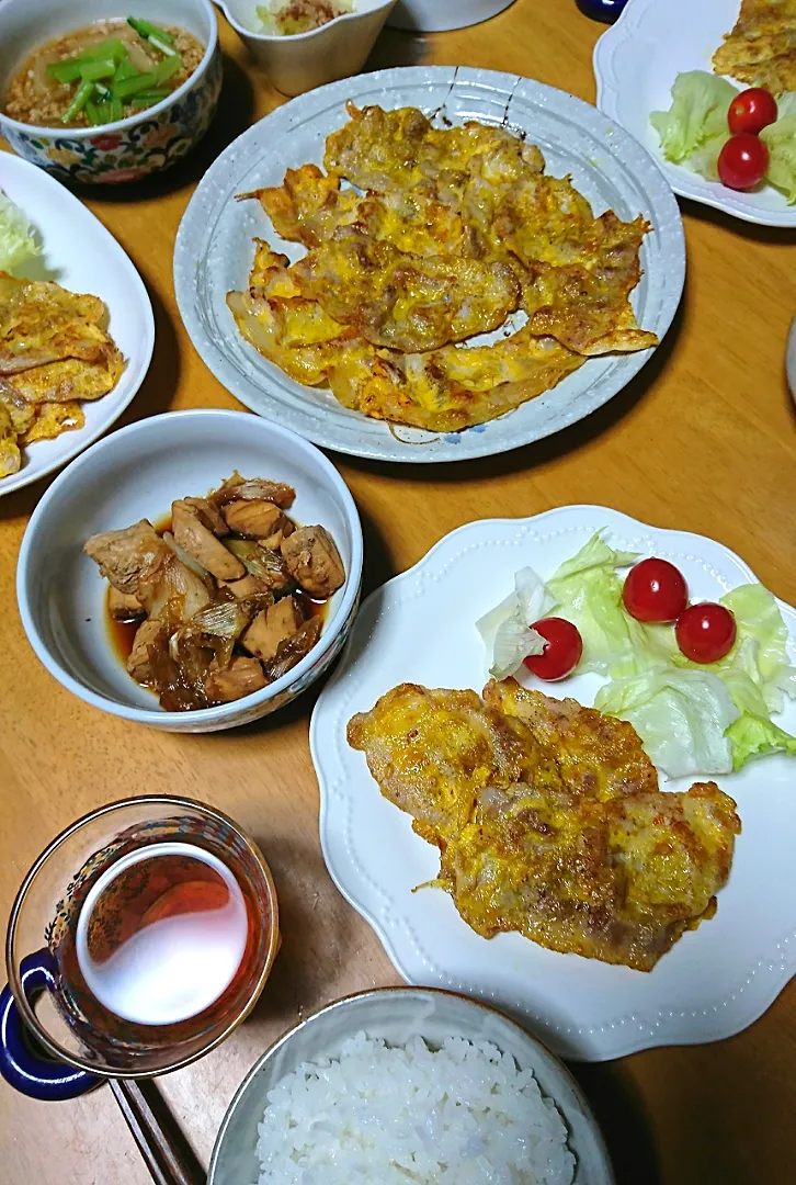 今夜はカレー風味のピカタ🐷|しまだ ちえこさん