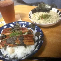 うな丼＆鳥うどん|わたゆーさん