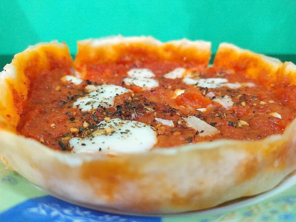 deep dish pizza|komalさん