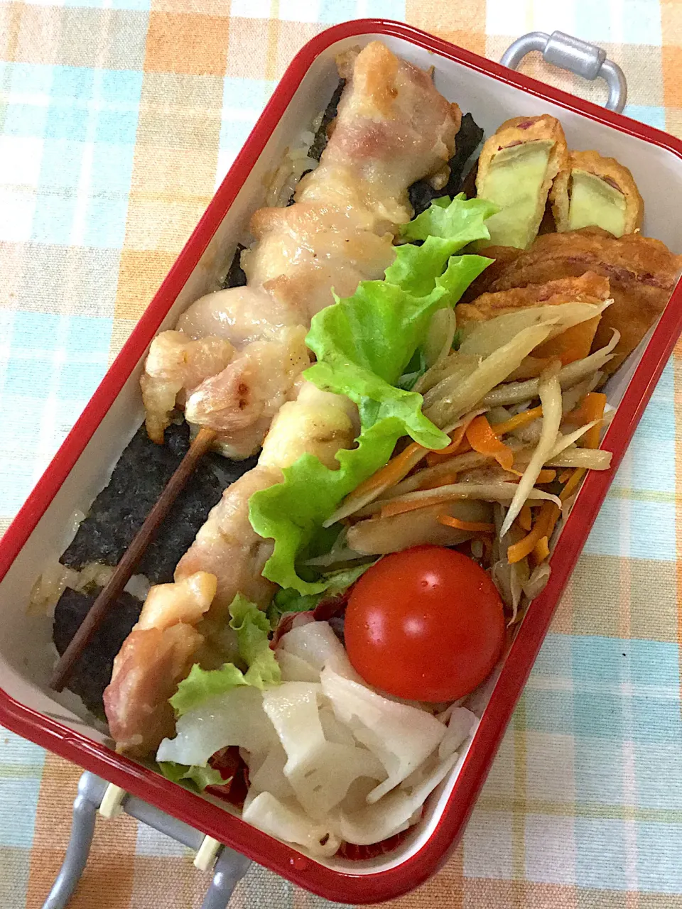 長女の中学弁当、焼き鳥海苔弁|yukoさん