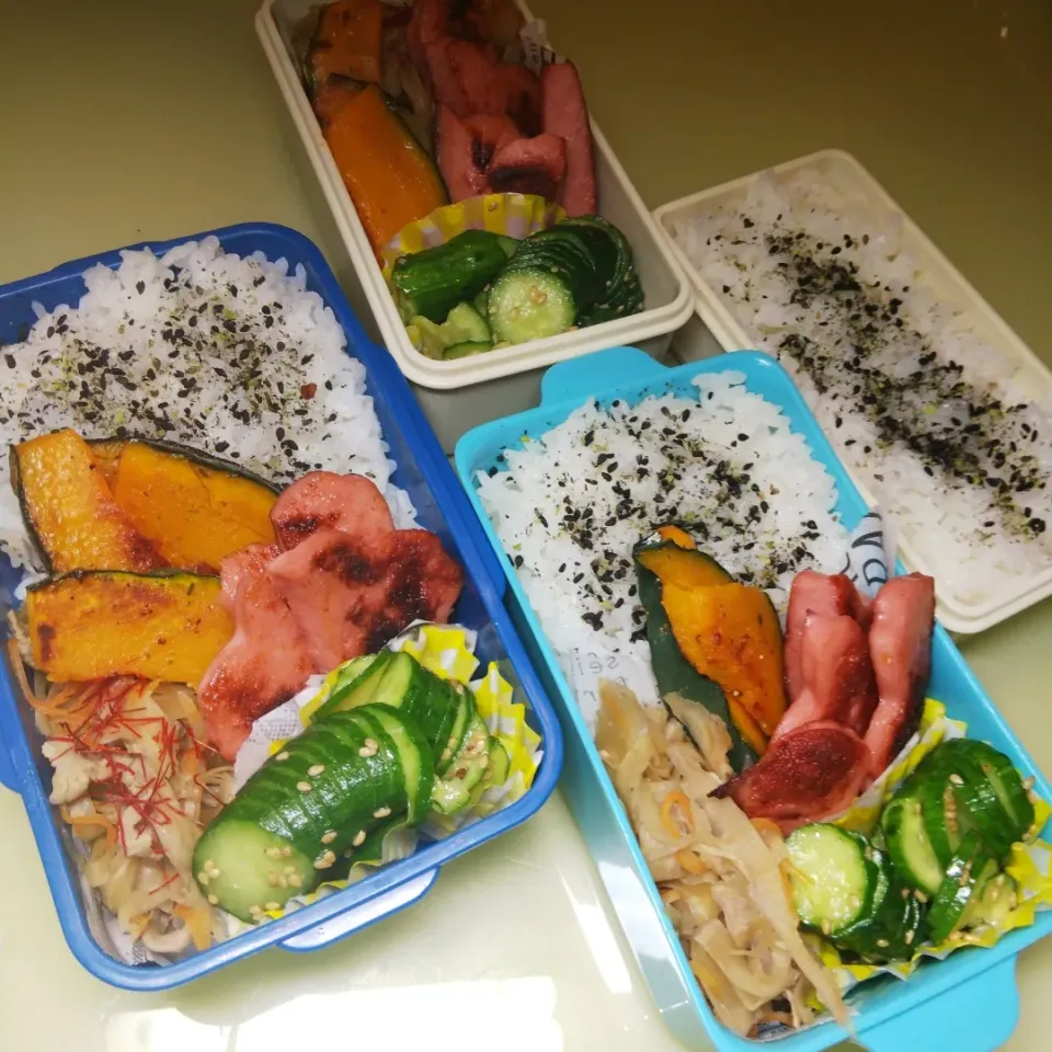 Snapdishの料理写真:7/22  家族弁当|けろよんさん