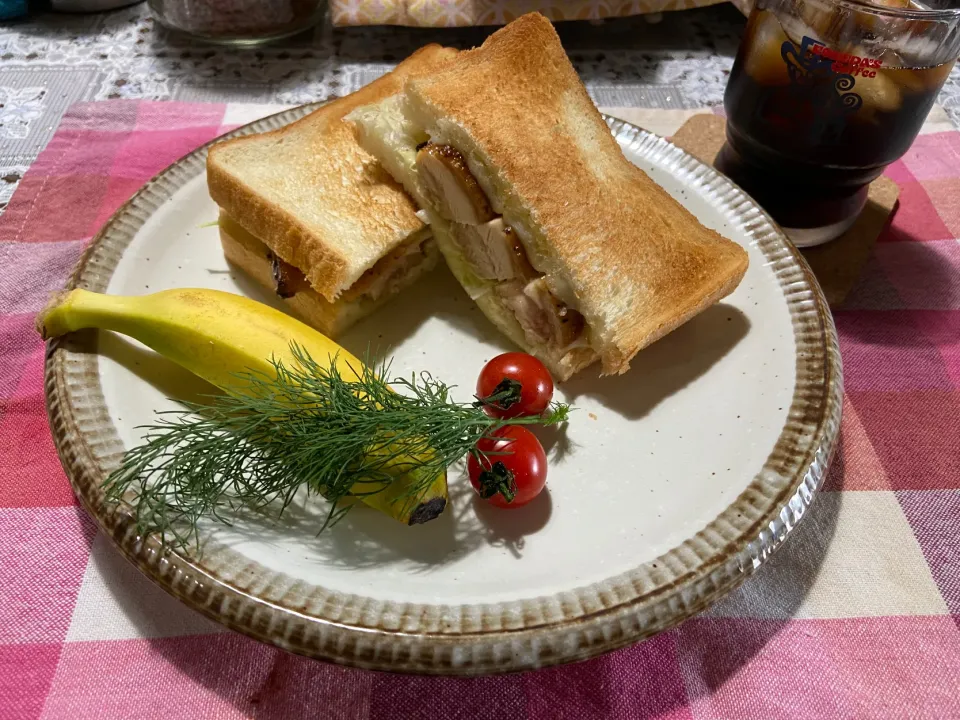 照焼きチキンサンド|ハルのただ飯さん