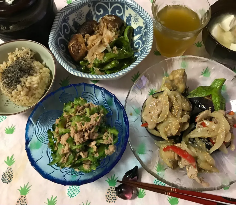 由美さんの料理 みそまかせで丸ナス器の田楽！|noeさん