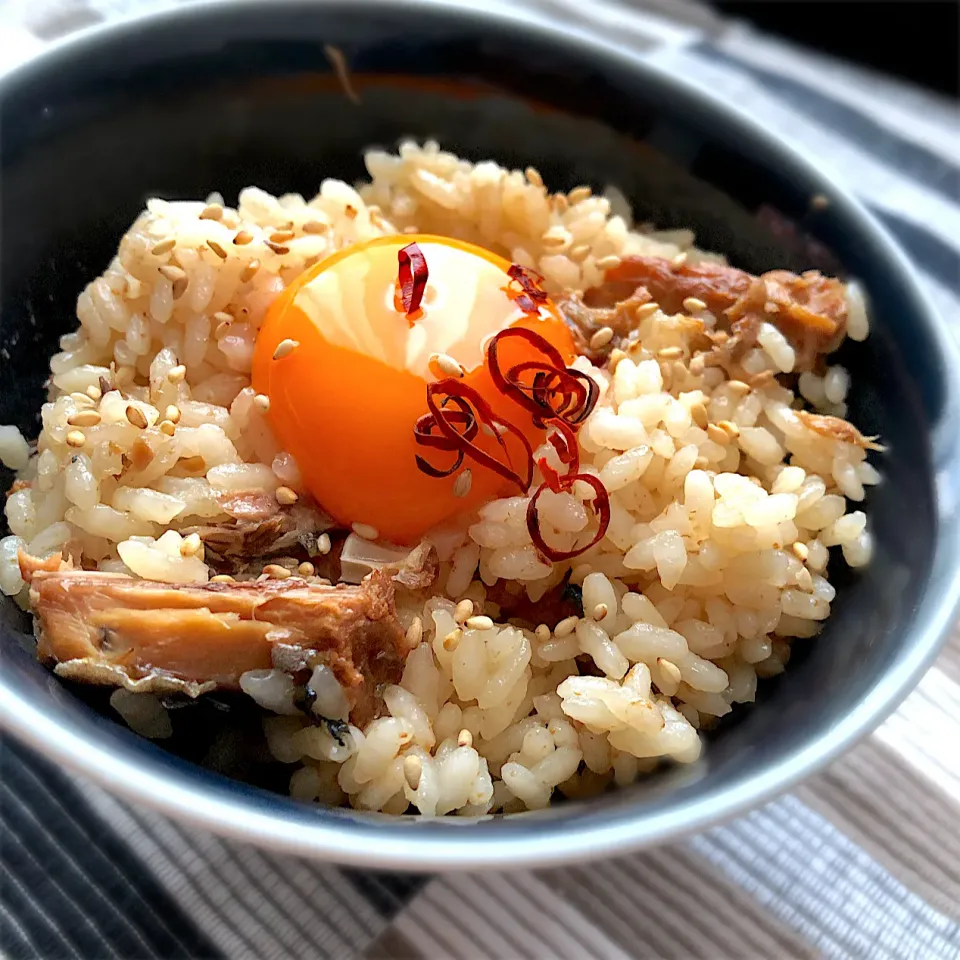 鯖の炊き込みご飯☺️|ららさん