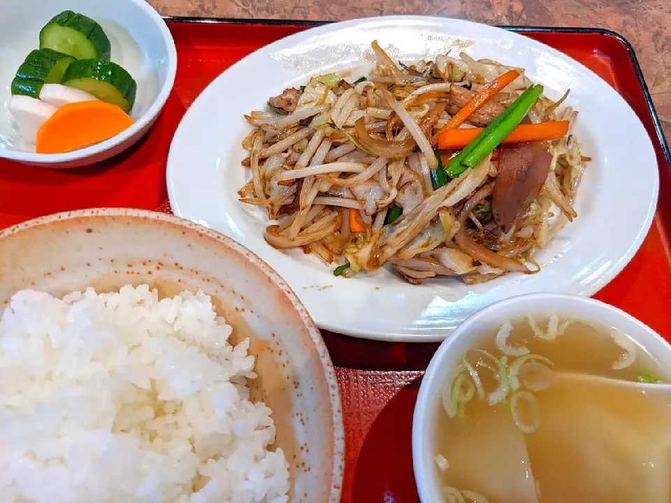 野菜炒め定食|りくさん