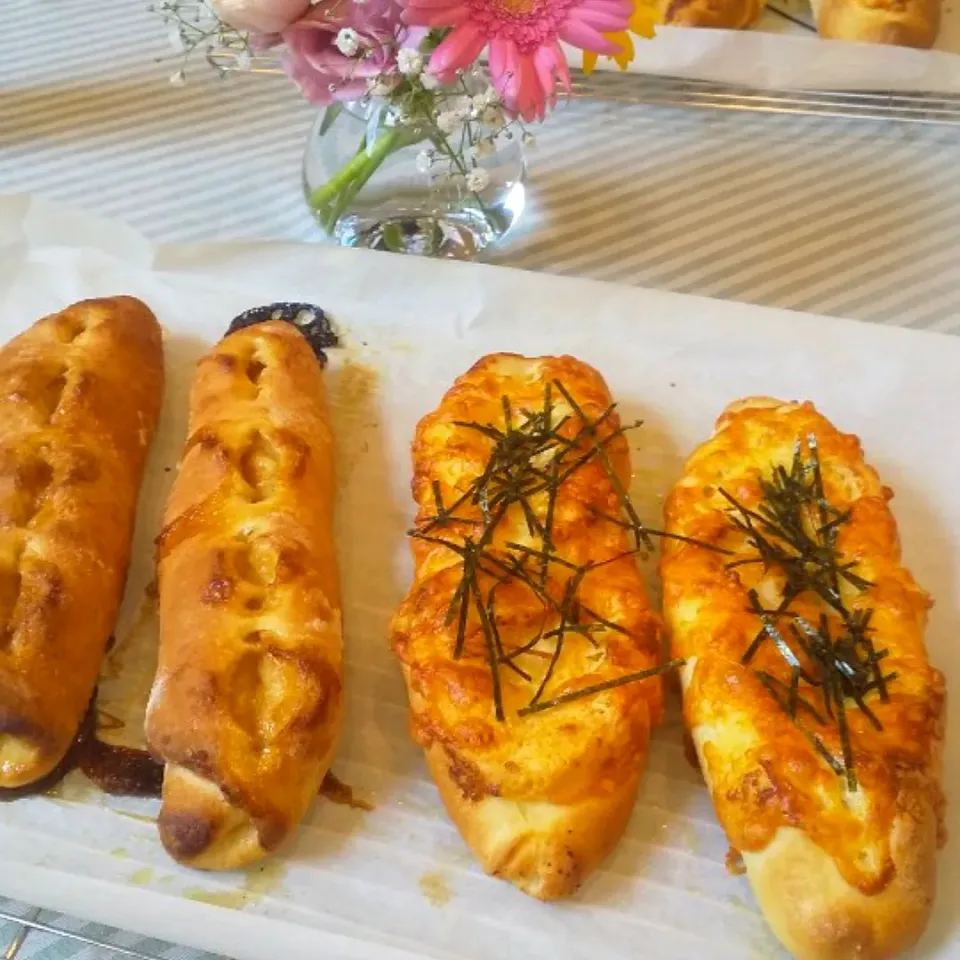 明太マヨフランスとメープルシュガーフランス|Aya☺︎さん