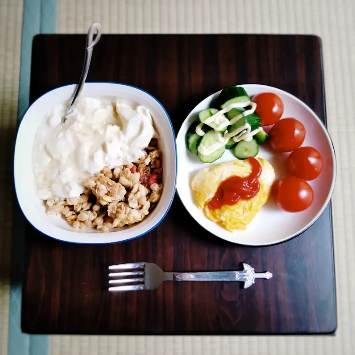 Snapdishの料理写真:おつかれ朝飯|omotoさん