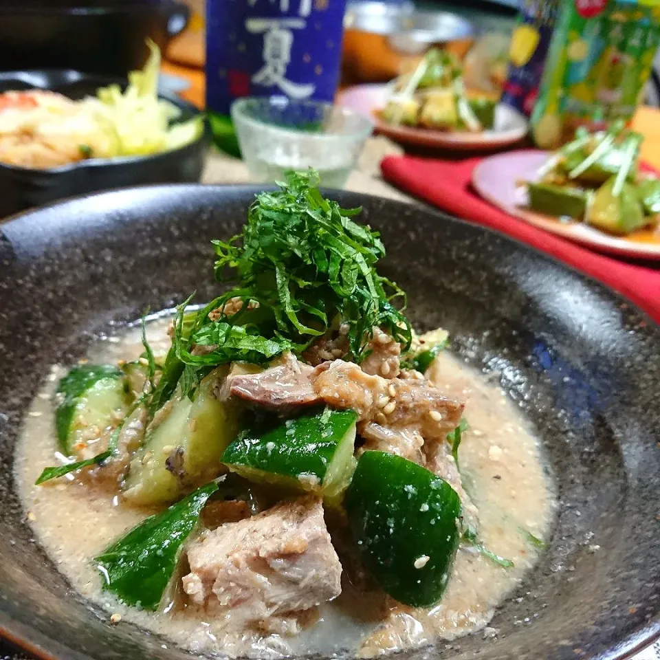 鯖缶のきゅうり梅和え～～🎶|とまと🍅さん