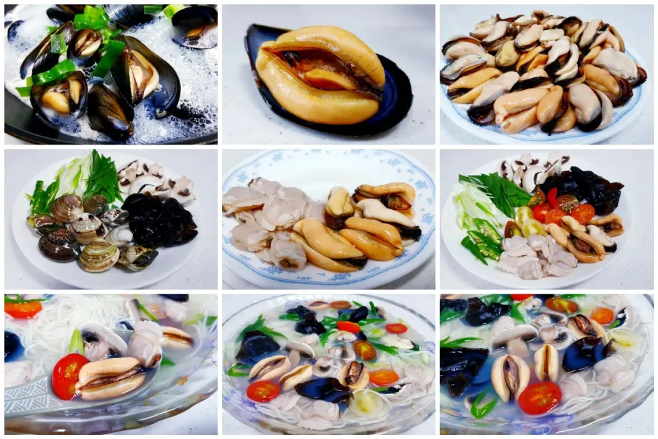 noodle soup with mussels and clams|steven z.y.さん