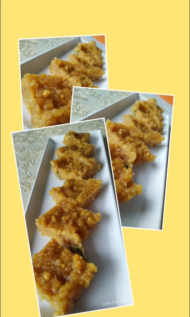 homemade gram flour sweets💛💛|愛子さん