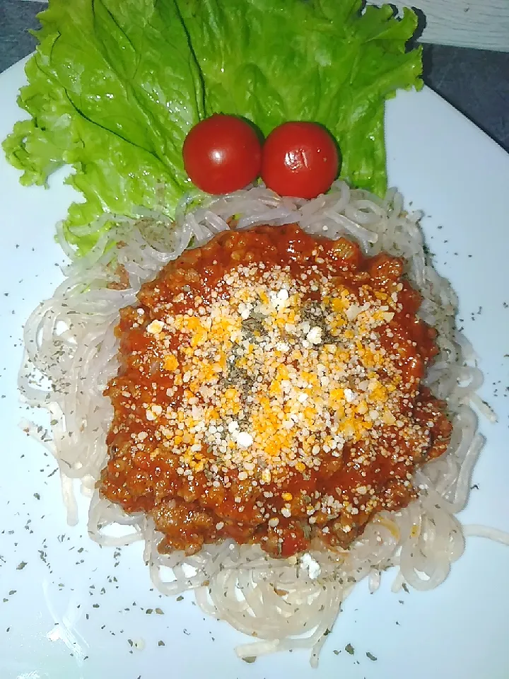 Snapdishの料理写真:Shirataki Spaghetti Bolognese 😊😋|qalbij8714さん