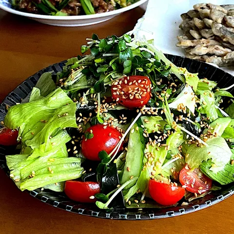 「レタス」を使ってみたSnapdishの料理・レシピ写真:シャキシャキレタスのチョレギサラダ風🥗