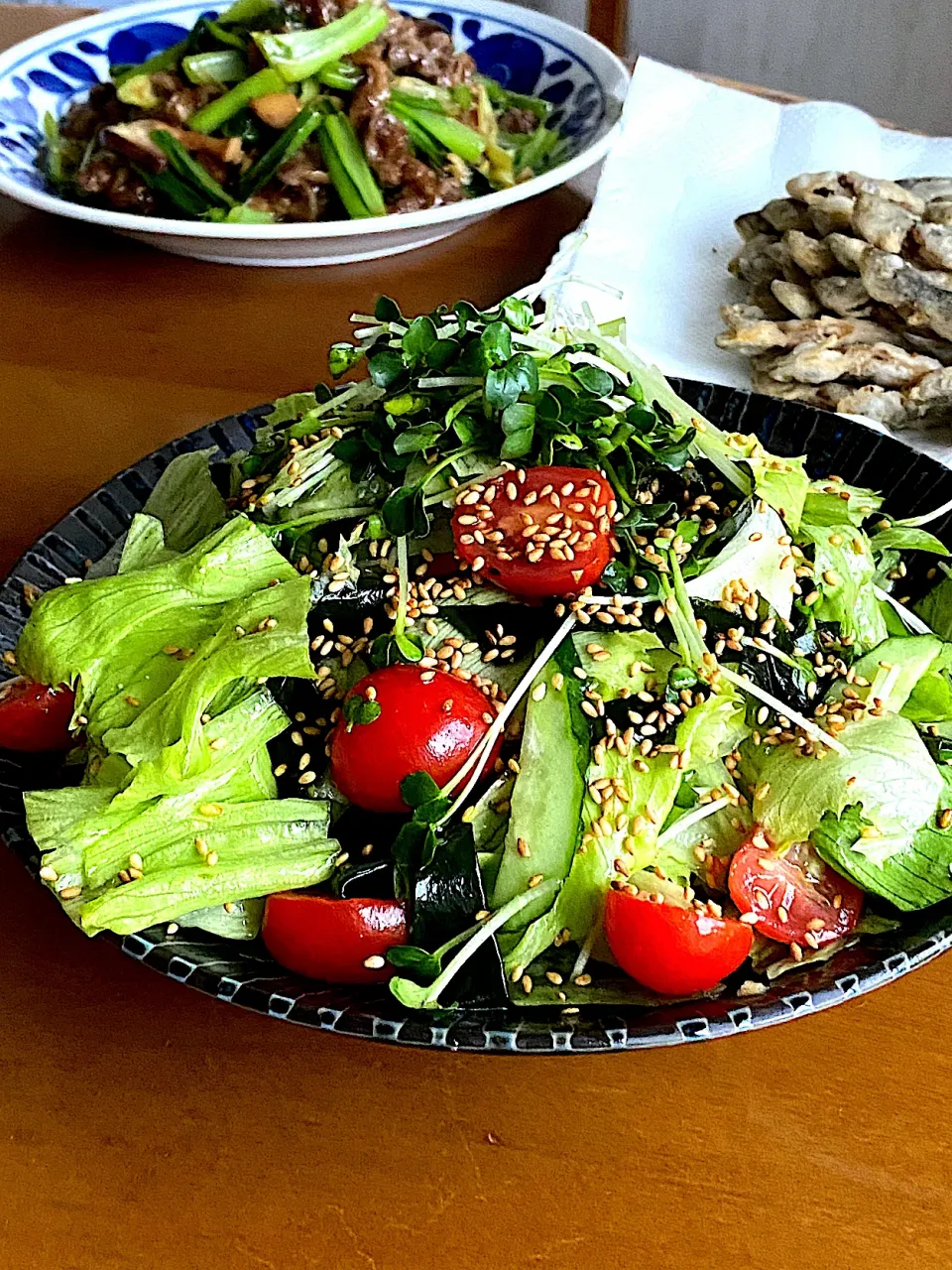 シャキシャキレタスのチョレギサラダ風🥗|Miki (^_−)−☆さん