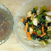 Manchow Soup and Stiry Fry Mexican Salad|Manasi Gangarさん