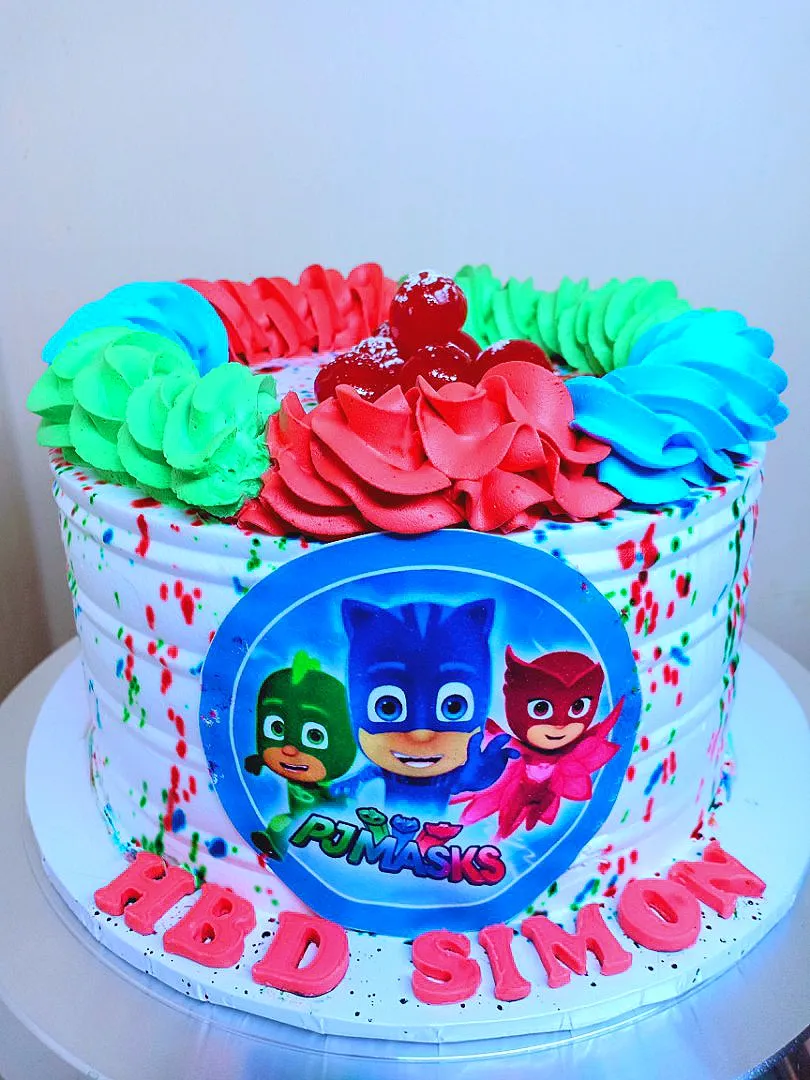 pj masks yummy cake|mzuriさん