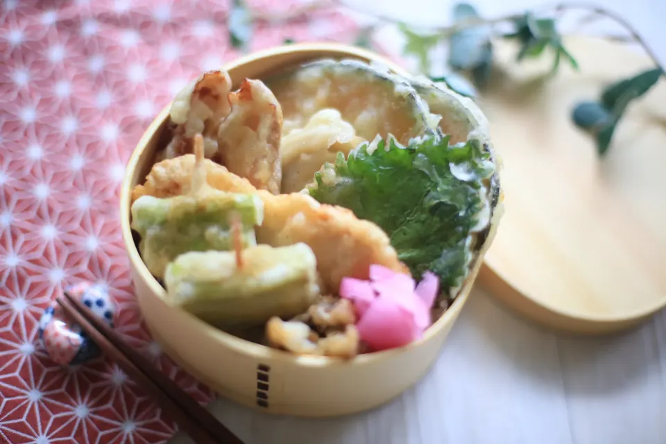 Snapdishの料理写真:天丼弁当|ゆいか＊さくママさん