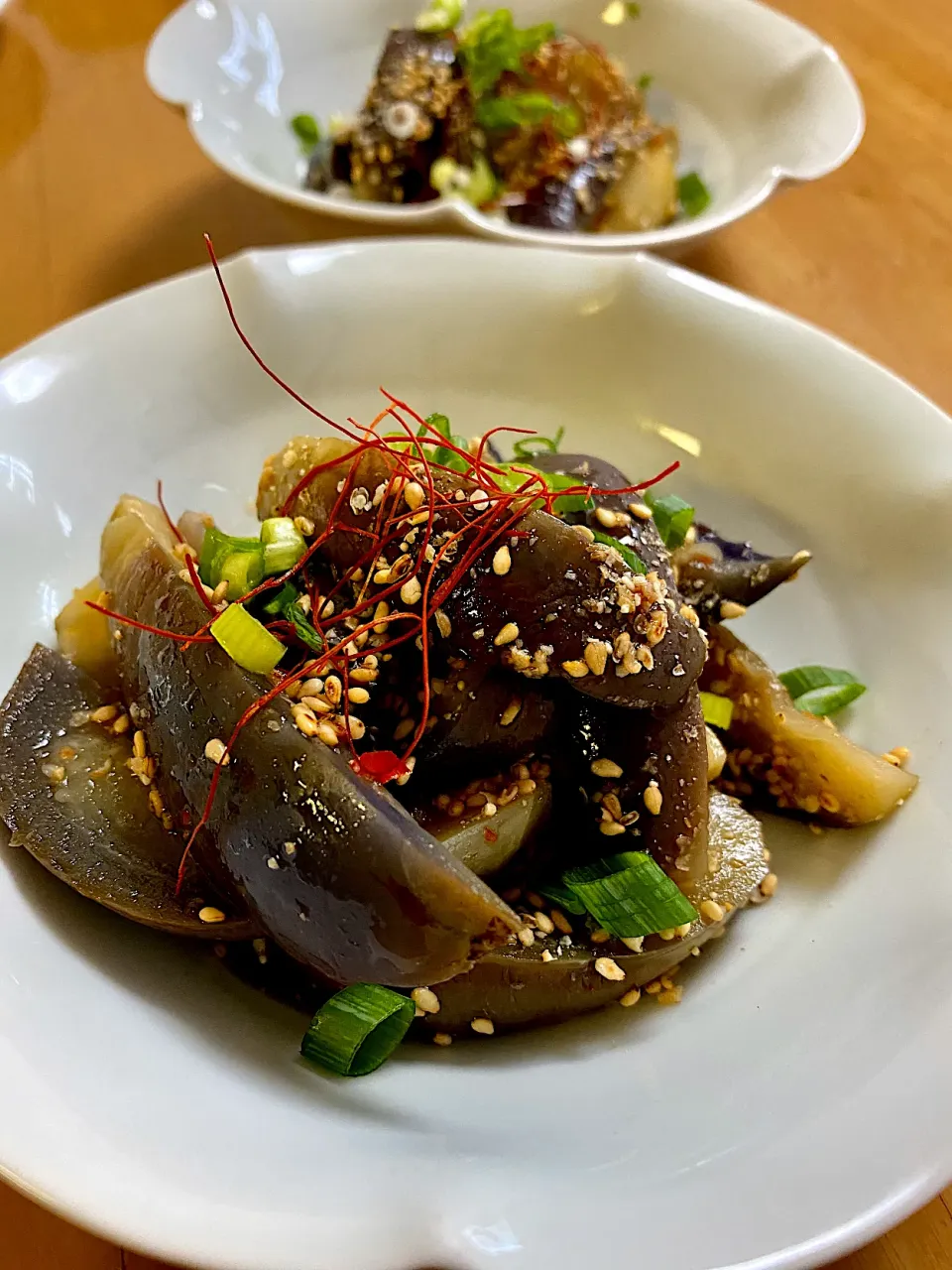 茄子の胡麻あえ|ぽっちさん