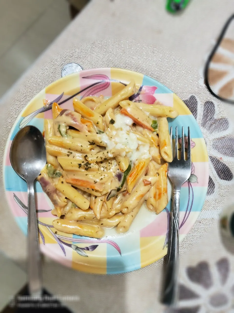 white sause pasta|IndianHands🙏さん