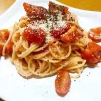 トマトの冷製パスタ|あそうさん