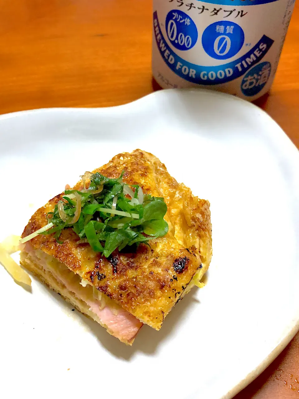 油揚げの焼いたやつめちゃあいます🍺|みゆきさん