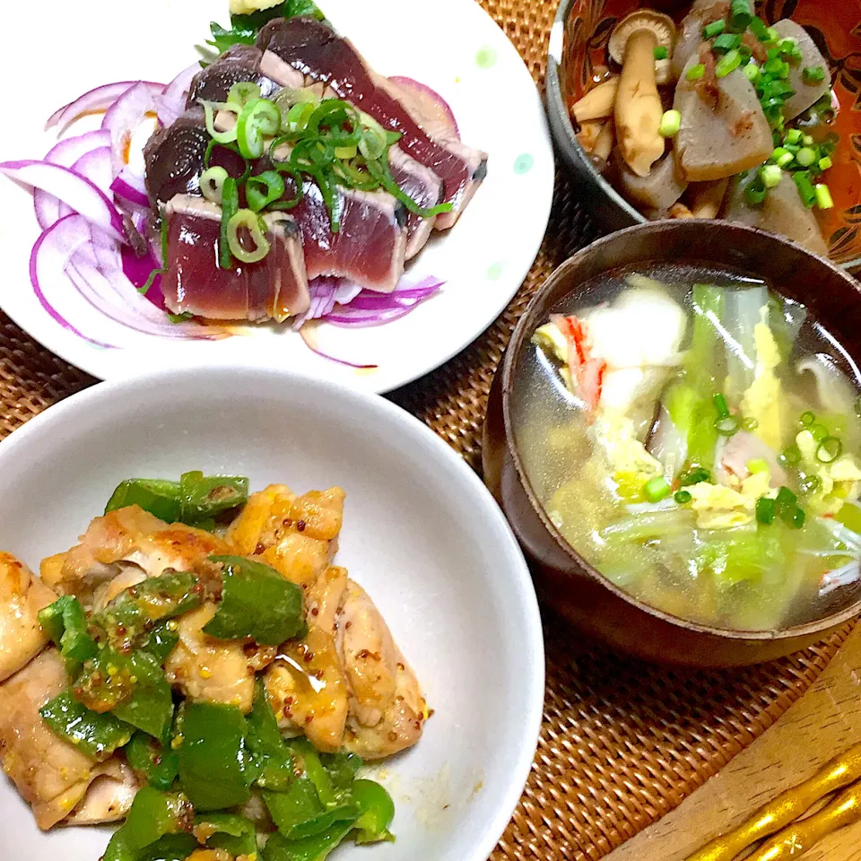 鶏肉とピーマンの蜂蜜マスタードマヨ炒め|トッチーさん