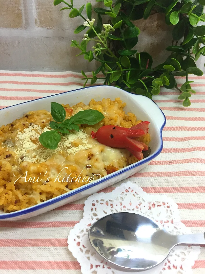 焼きチーズカレー😋|あみさん