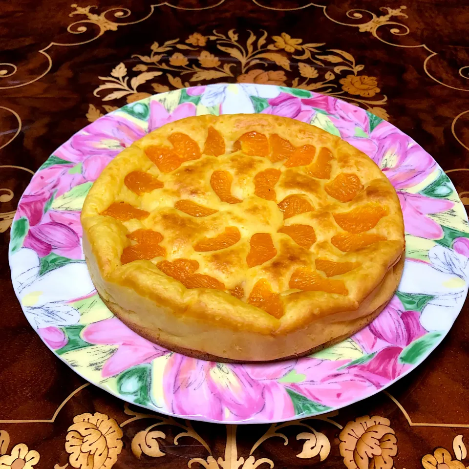 ヨーグルトチーズケーキ💐みかん🍊|henryさん