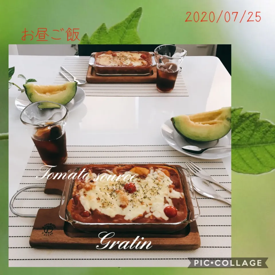 #夫のリクエスト第二希望のグラタン#赤いグラタン#第一希望はハンバーグ🤣#お昼ご飯|みすてりあすゆっこさん