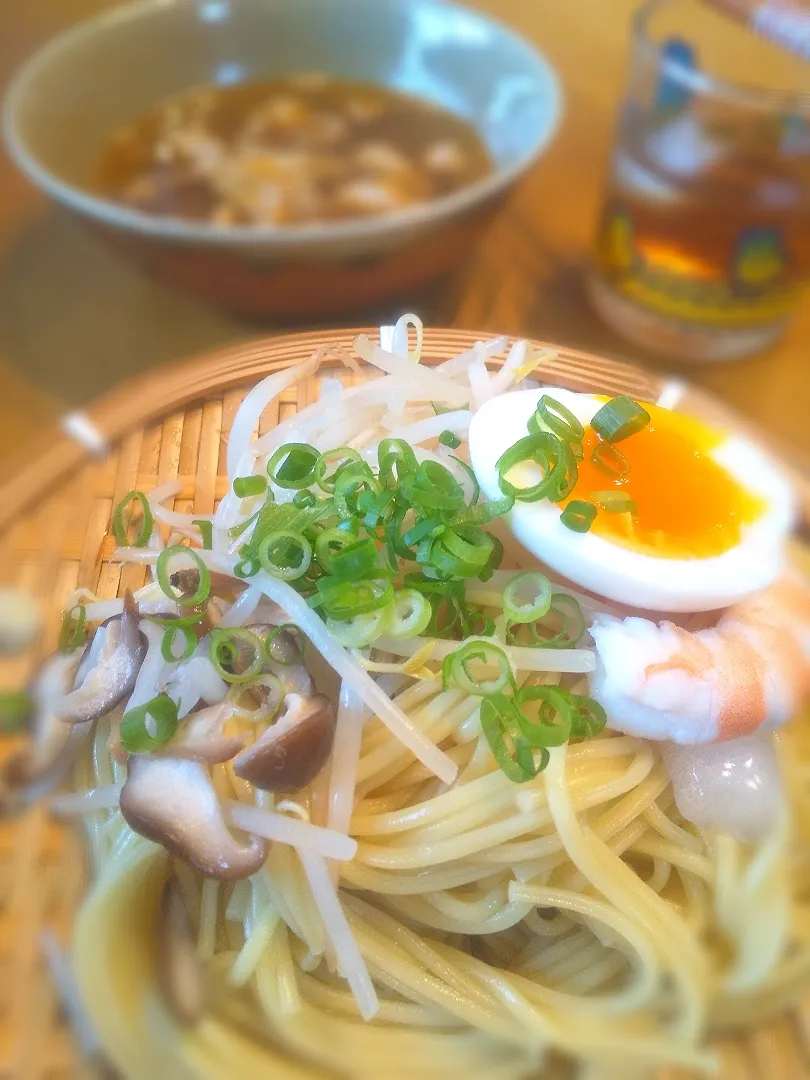 今日のお昼ごはん「つけ麺💦」|和泉の元気パパさん