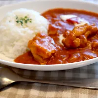 Snapdishの料理写真:トマトチキンカレー🍛|ユウカリ🌿さん