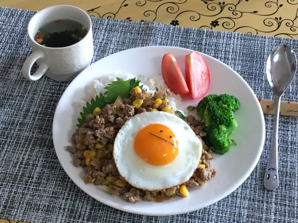 和風ガパオライス～昼食|チムニーさん