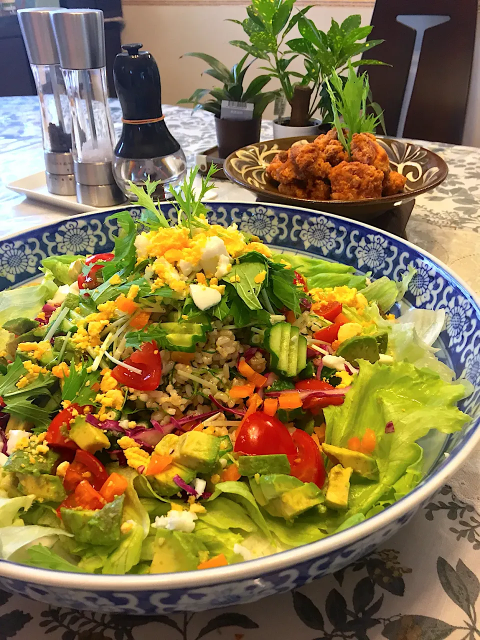 夏野菜と発芽玄米で旬を楽しむライスサラダ❣️|paaruさん