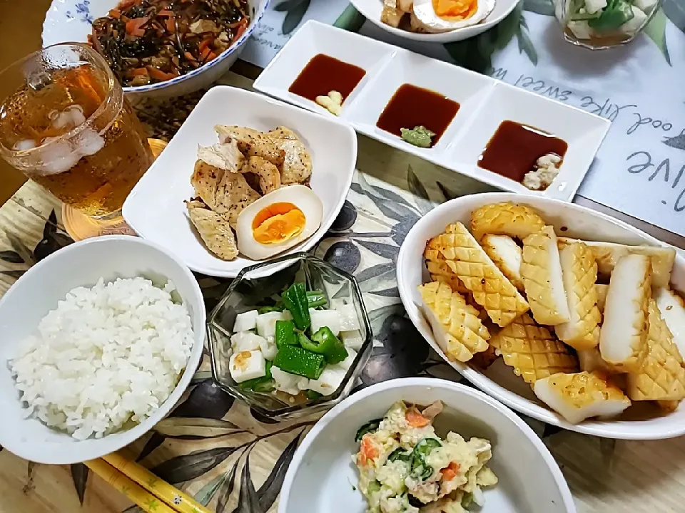 今日も雨☔イカと鶏をグリルでやきました！|aiさん