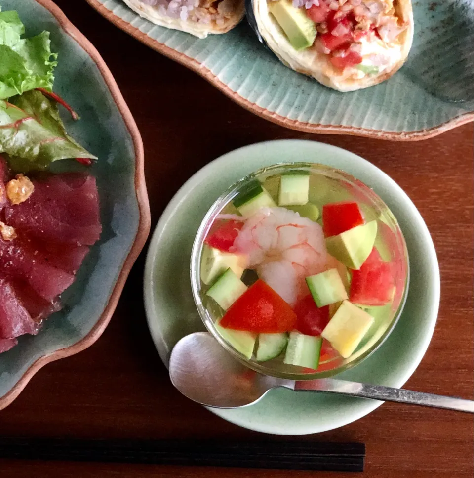 夏野菜のゼリー寄せ|マユマユさん