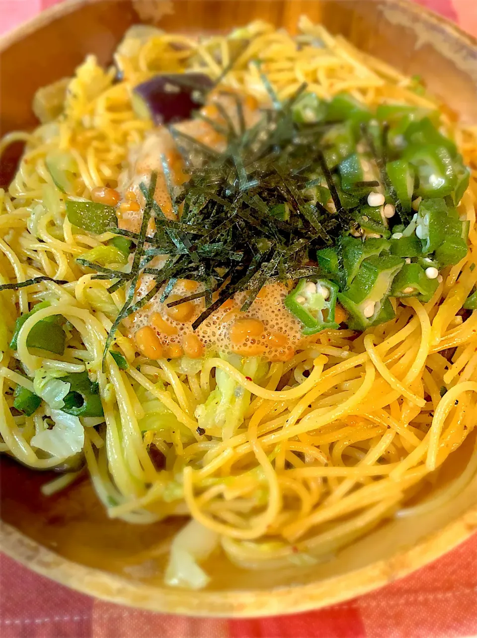 ネバネバ和風パスタ🍝|Chika Nagaiさん