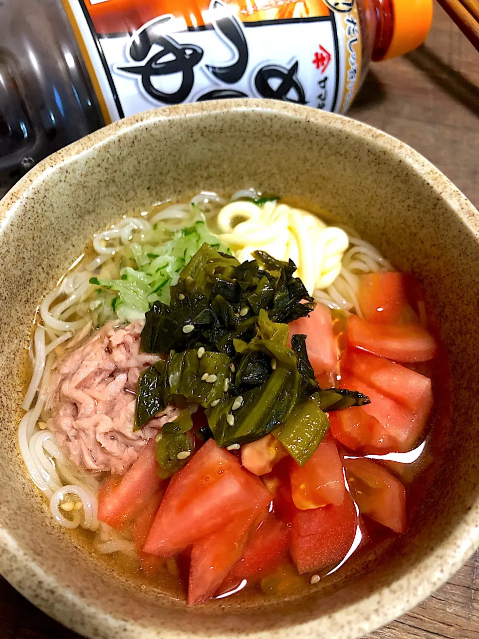 金魚印のそうめん😊|ひまさくさん